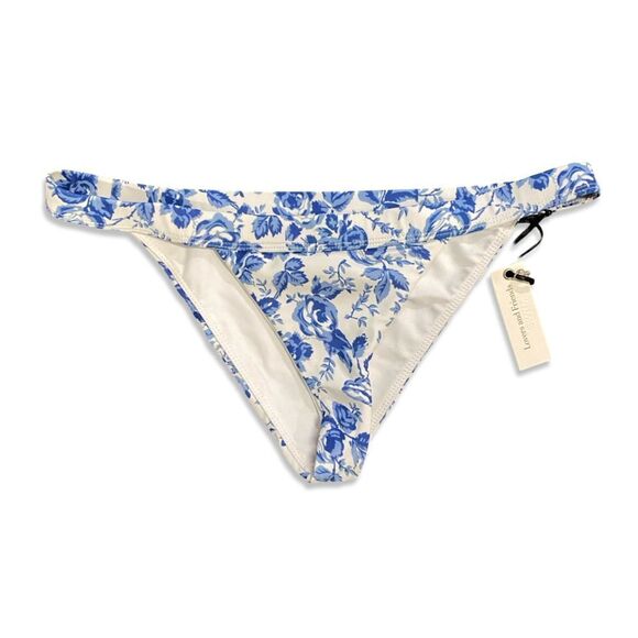 Lovers + Friends TAKE ME AWAY BOTTOM Blue Floral print Bikini separate Revolve M - Picture 6 of 9